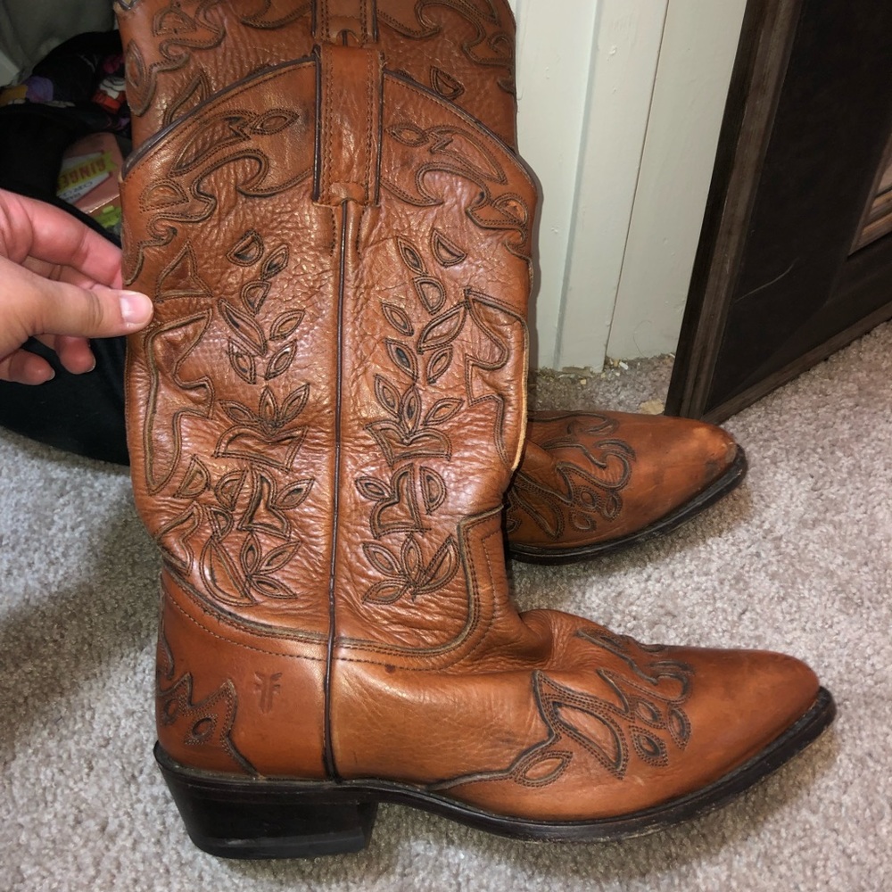 Frye cowboy boots. Amazing condition.